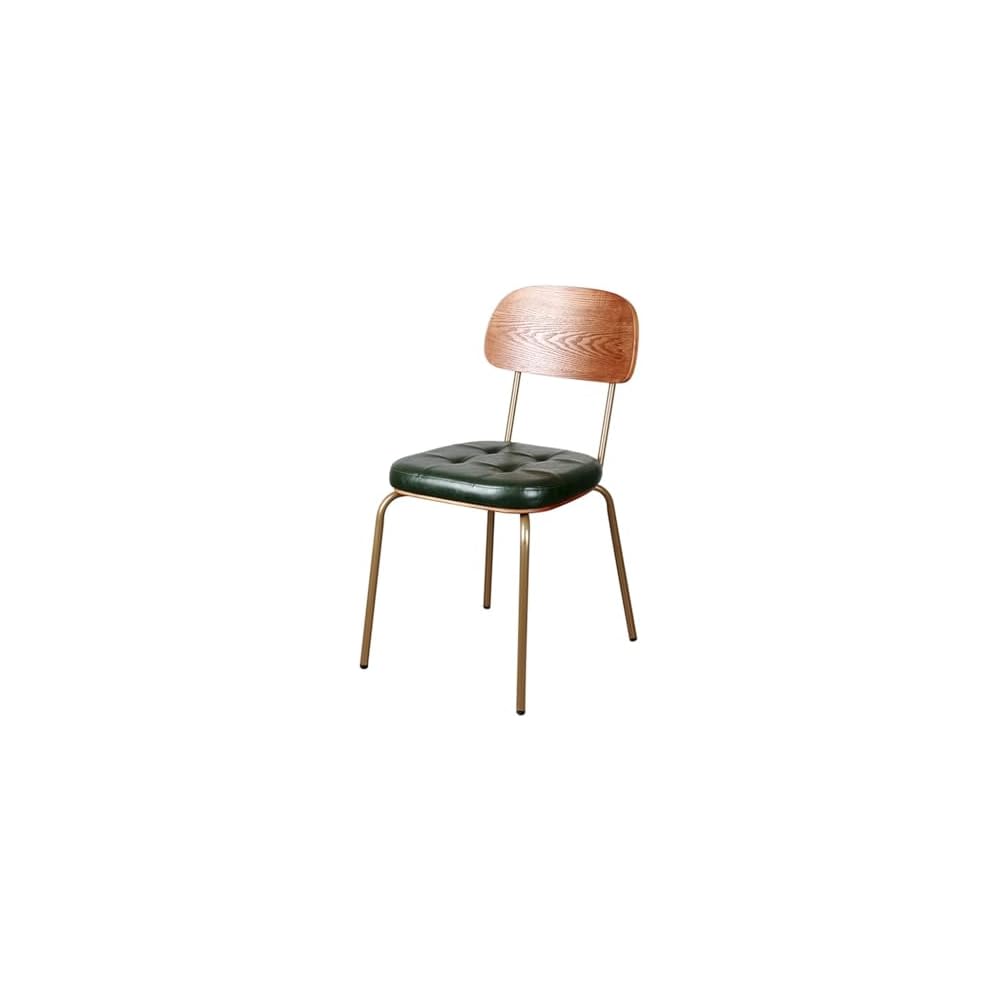 Industrial American Household Retro Iron Soft Package Backrest Armchair Restaurant Bar Chair(D)