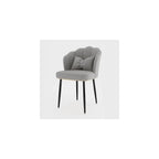 Pink Makeup Vanity Chair with Metal Legs, Backrest, Comfortable Seating for Living Room, Makeup Room, Beauty Salon, Stylish Decor, Modern Design