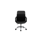 Emma + Oliver Mid-Back Black Mesh Executive Office Chair with Arms