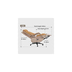 Office Chair Electric Massage Office Chair Ergonomic Reclining Leather Executive Chair for Long Sitting Comfort Adjustable