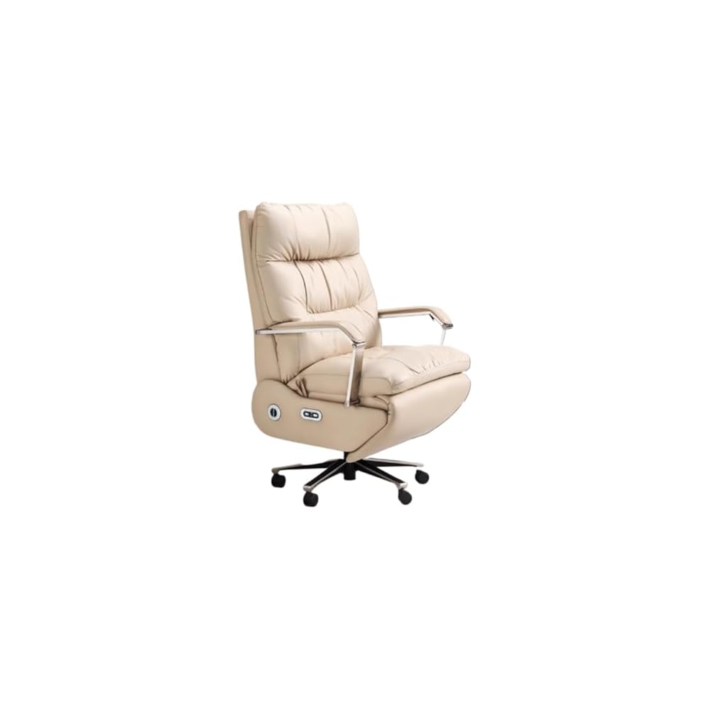 Office Chair Electric Massage Office Chair Ergonomic Reclining Leather Executive Chair for Long Sitting Comfort Adjustable
