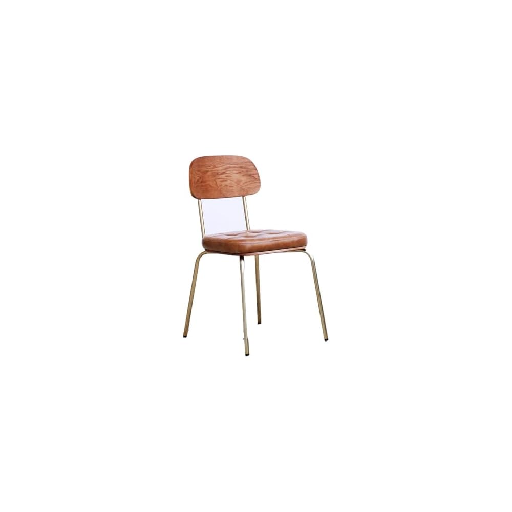 Industrial American Household Retro Iron Soft Package Backrest Armchair Restaurant Bar Chair(D)