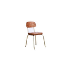 Industrial American Household Retro Iron Soft Package Backrest Armchair Restaurant Bar Chair(D)