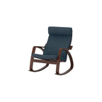 ProTuning POÄNG Rocking-chair, brown/Hillared dark blue