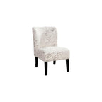 Roundhill Furniture Capa Print Fabric Armless Contemporary Accent Chair, Script
