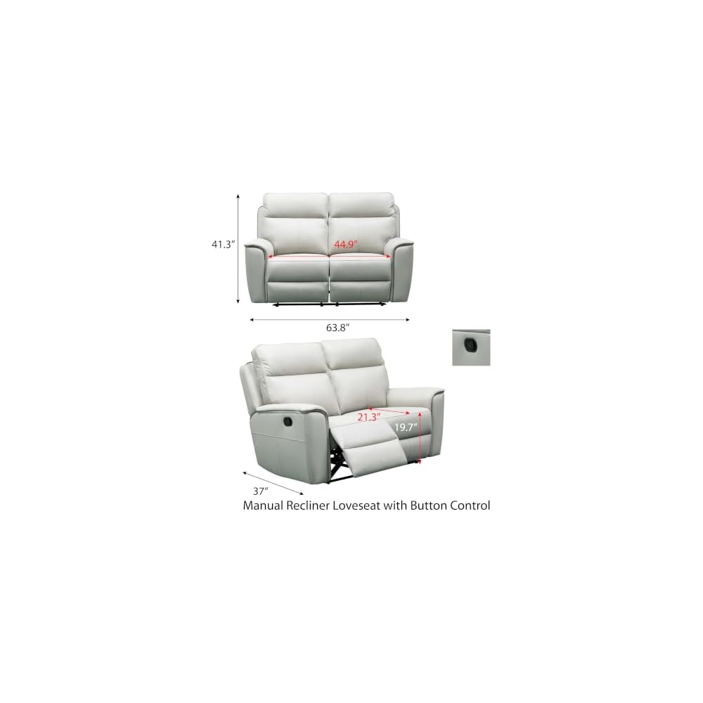 Aurex Leather 2 Seater Loveseat Living Room Furniture Set