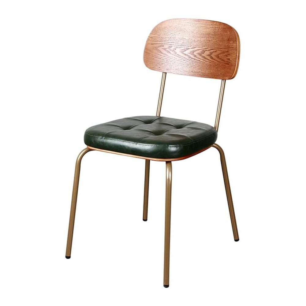 Industrial American Household Retro Iron Soft Package Backrest Armchair Restaurant Bar Chair(D)