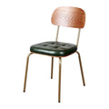 Industrial American Household Retro Iron Soft Package Backrest Armchair Restaurant Bar Chair(D)