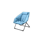 Hexagon Foldable Living Room Chair, Saucer Chair for Adults, Comfy Bedroom Lounge Chair, Moon Chair, Lazy Folding Chair for Dorm Rooms(Ottoman-Pink)