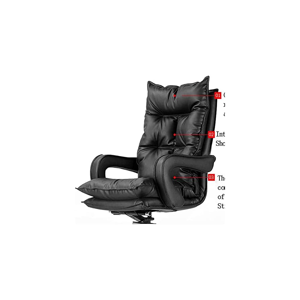 Office Chair Gameschair Leather Boss Chair Office Chair Business Swivel Chair Lift Executive Chair Ergonomic Computer Home Reclining Lounge Chair