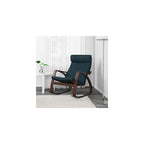 ProTuning POÄNG Rocking-chair, brown/Hillared dark blue