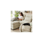 112" Modular Sectional Sofa, U Shaped Comfy Cloud Couch with Double Chaise and Padded Armrests, Modern Deep Seat Sectional Couches for Living Room, Apartment, Office, Beige